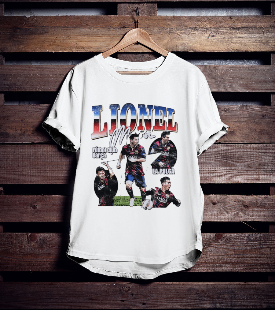 Lionel Messi Futbol Club Barcelona La Pulga M T-Shirt