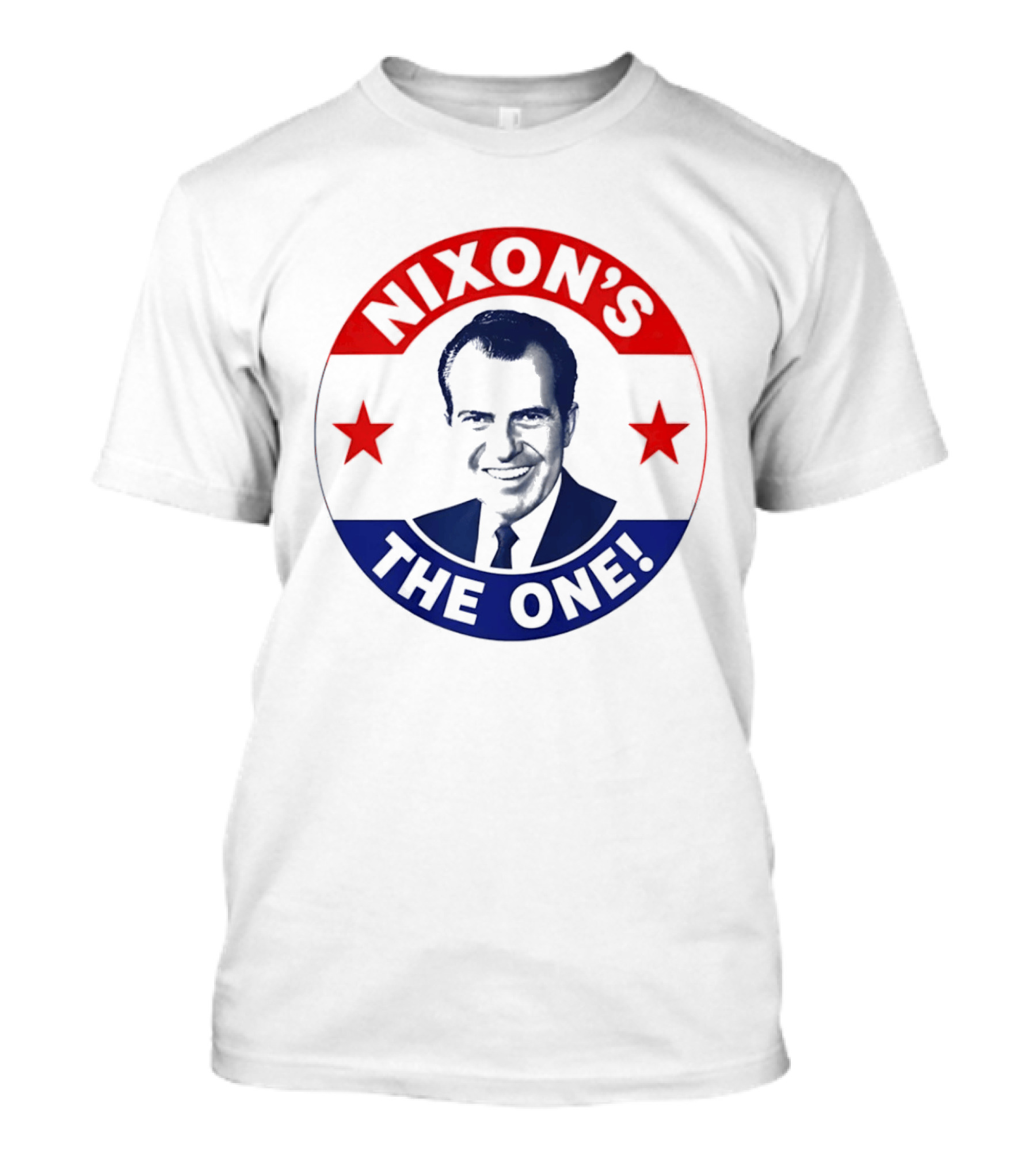 Nixon's The One Richard Nixon US President Campaign Button T-Shirt