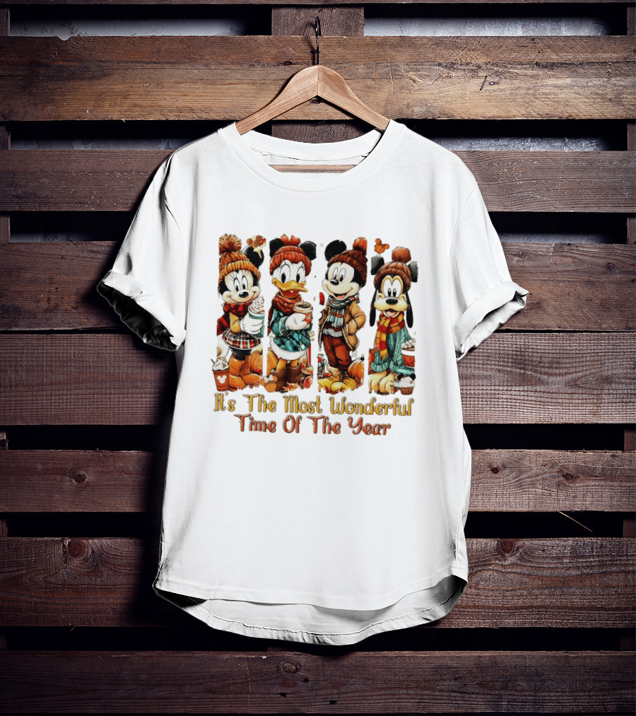 Mouse And Friends It's The Most Wonderful Time Of The Year Halloween Family Trip 2026 T-Shirt