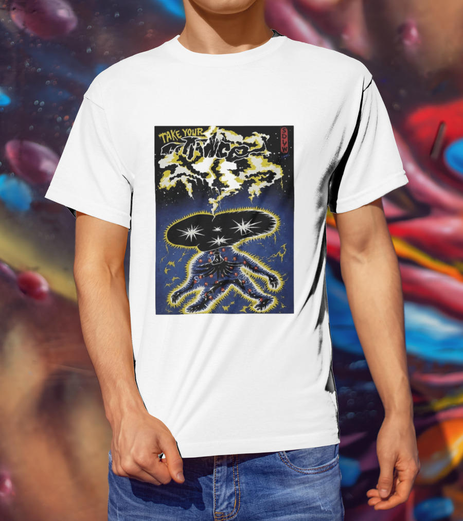 Take Your Chance SLW Electric Cosmic Figure Explosion T-Shirt