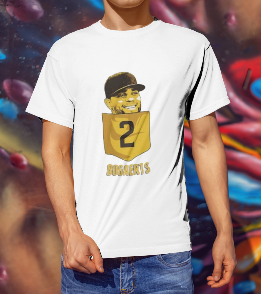 Xander Bogaerts 2 San Diego Padres Baseball MLB Pocket T-Shirt