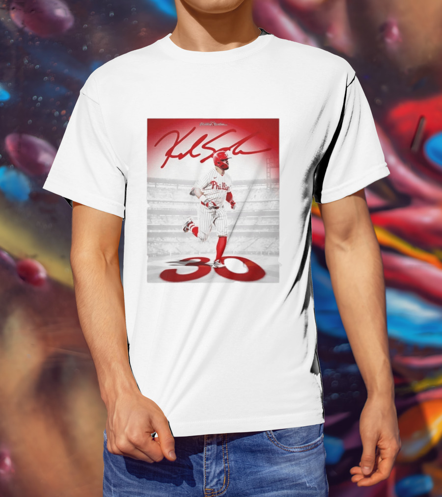 Philadelphia Phillies Kyle Schwarber 30 Home Runs Phillies Stadium T-Shirt