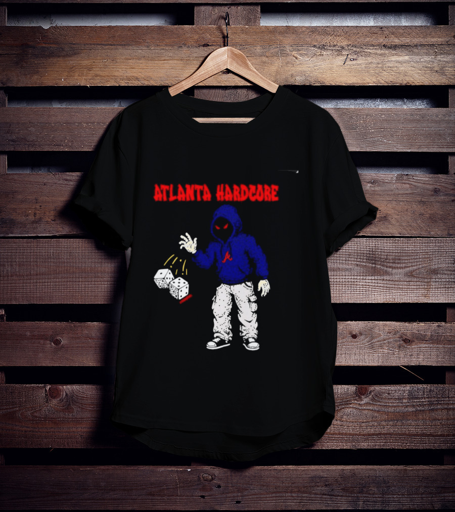 Atlanta Hardcore Braves Dice Throw Streetwear T-Shirt