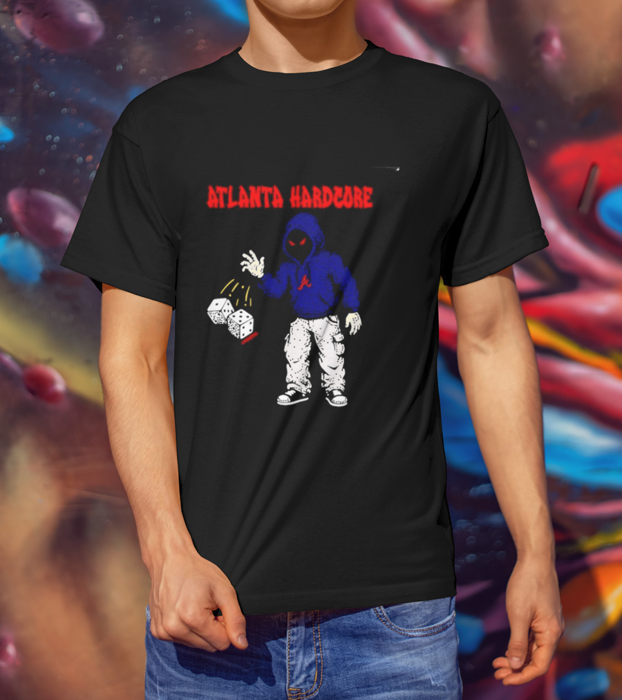 Atlanta Hardcore Braves Dice Throw Streetwear T-Shirt