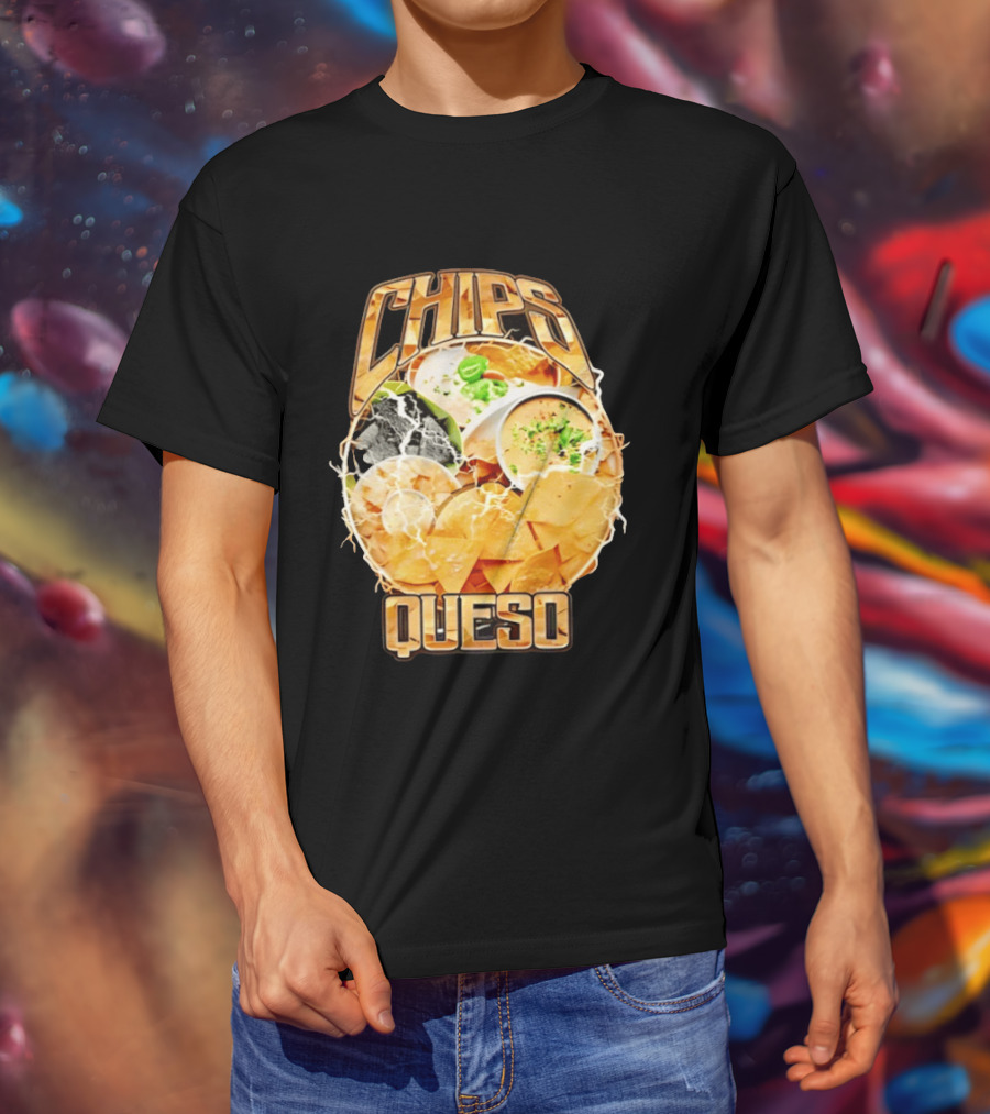 Chips Queso Lightning Bold Flavor Snack Experience T-Shirt