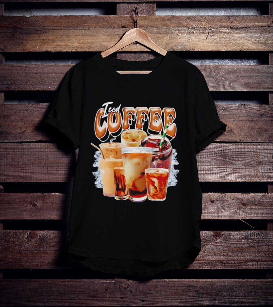 Iced Coffee Collage Iced Drinks Bootleg Vintage Aesthetic T-Shirt