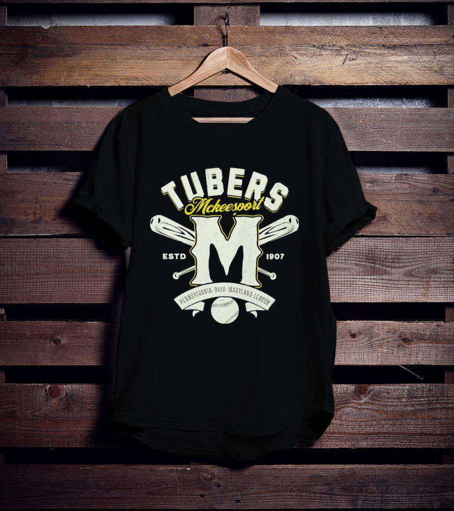 McKeesport Tubers Baseball Est 1907 Pennsylvania Ohio Maryland League T-Shirt