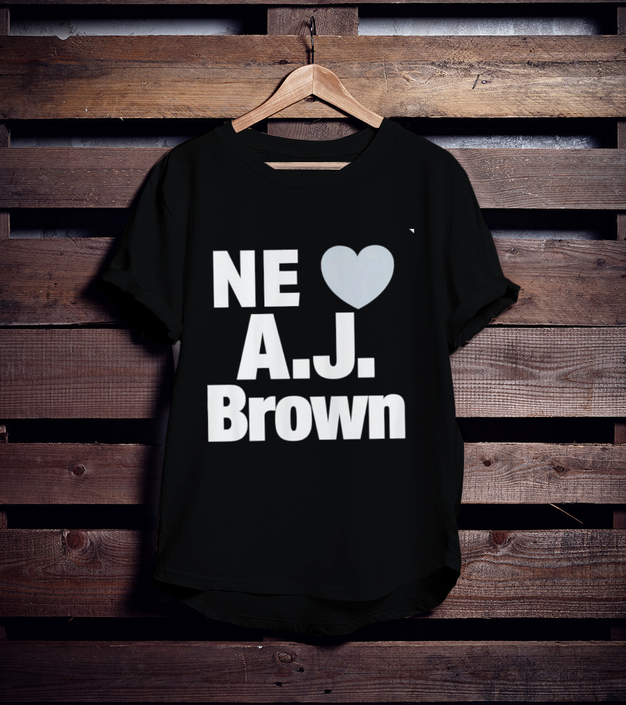 A.J. Brown NE Heart New England Football 2026 T-Shirt