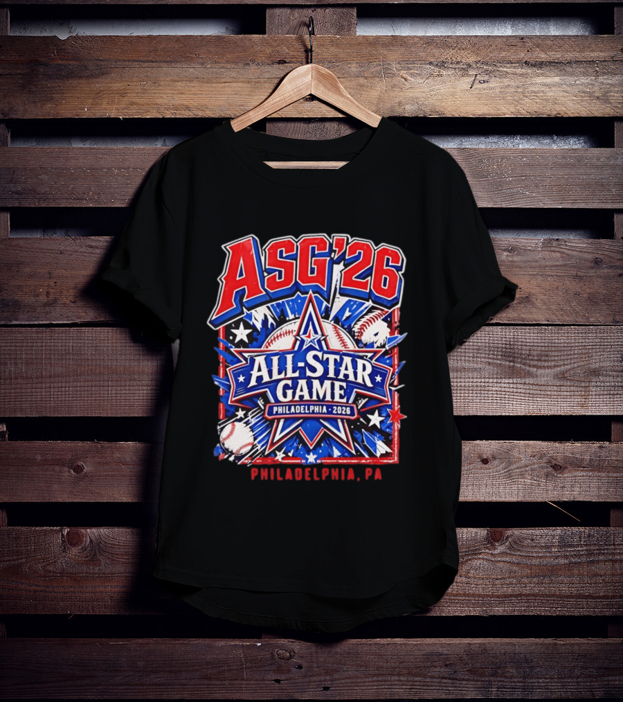 Philadelphia Phillies ASG '26 All Star Game Philadelphia PA Baseball T-Shirt