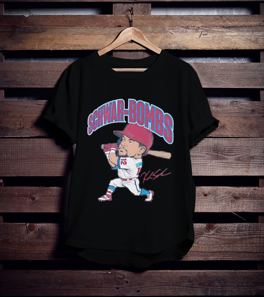 Philadelphia Phillies Kyle Schwarber Schwar Bombs Major League Baseball T-Shirt