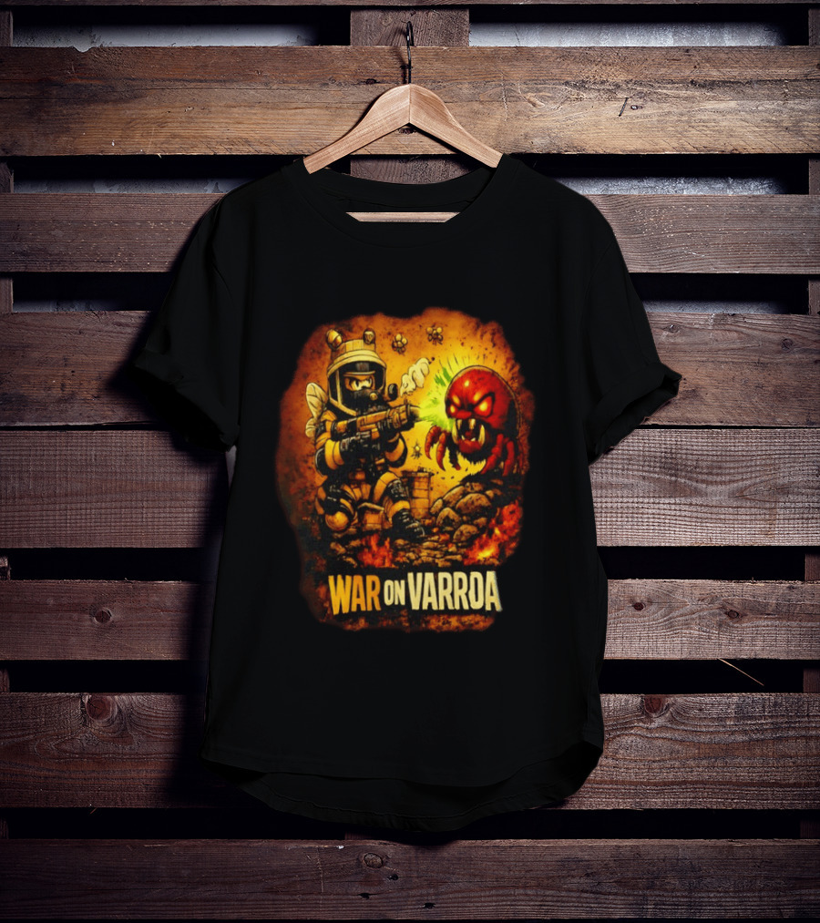 War On Varroa Beekeeper Tactical Combat Against Varroa Mite T-Shirt