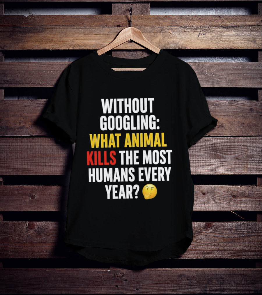 Without Googling What Animal Kills The Most Humans Every Year Emoji Challenge T-Shirt