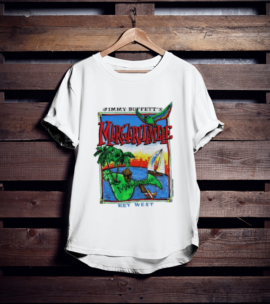 Jimmy Buffett's Margaritaville Key West Island Tropical Paradise Sailing Adventure T-Shirt