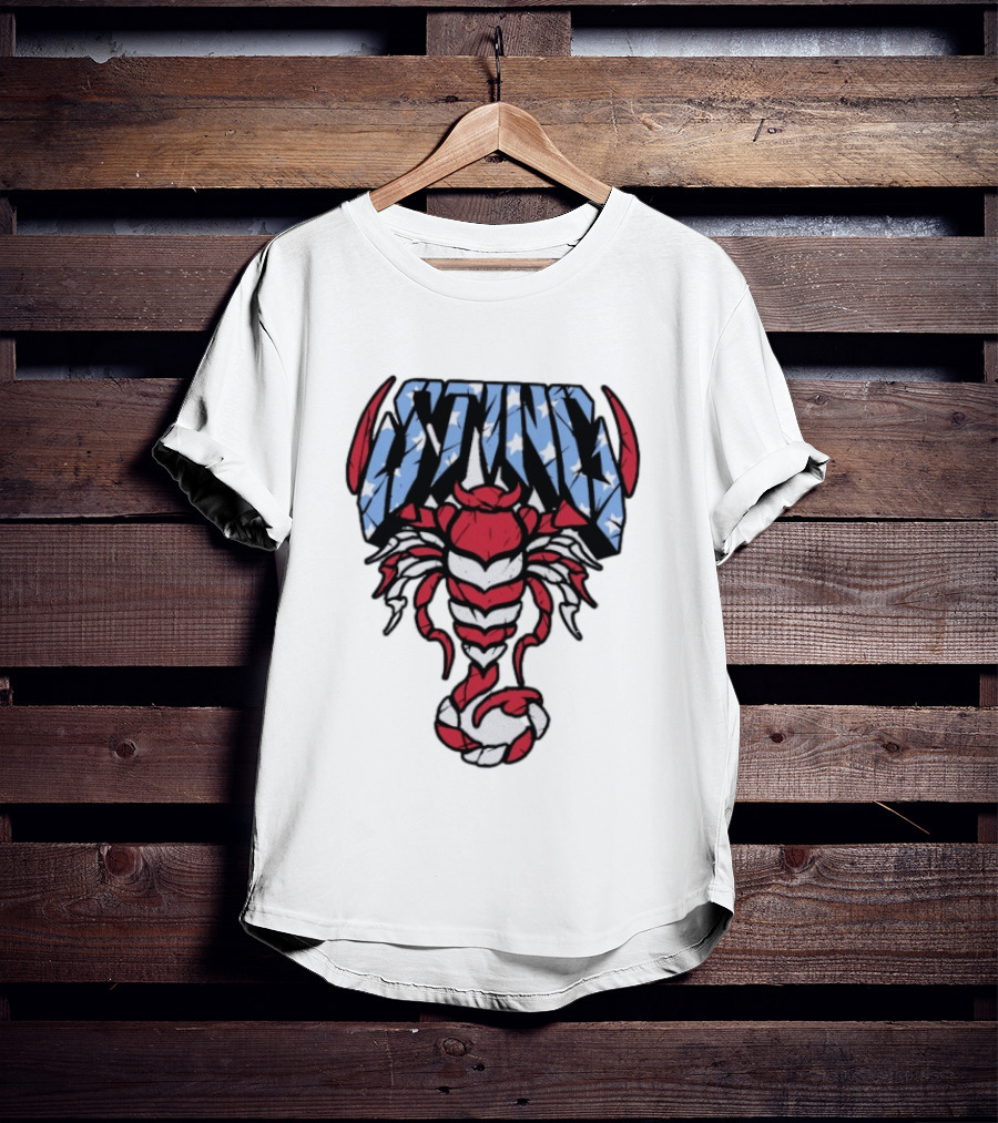 Sting 4th Of July American Flag Scorpion Polyester T-Shirt