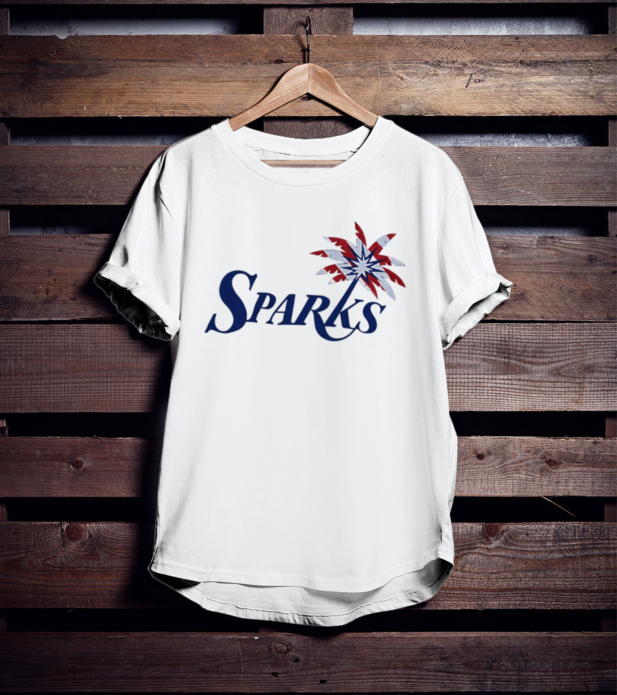 Los Angeles Sparks WNBA Basketball Team Palmtree Emblem Stars T-Shirt