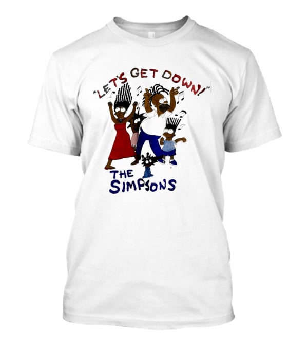 The Simpsons Let's Get Down Dancing Family Fun T-Shirt