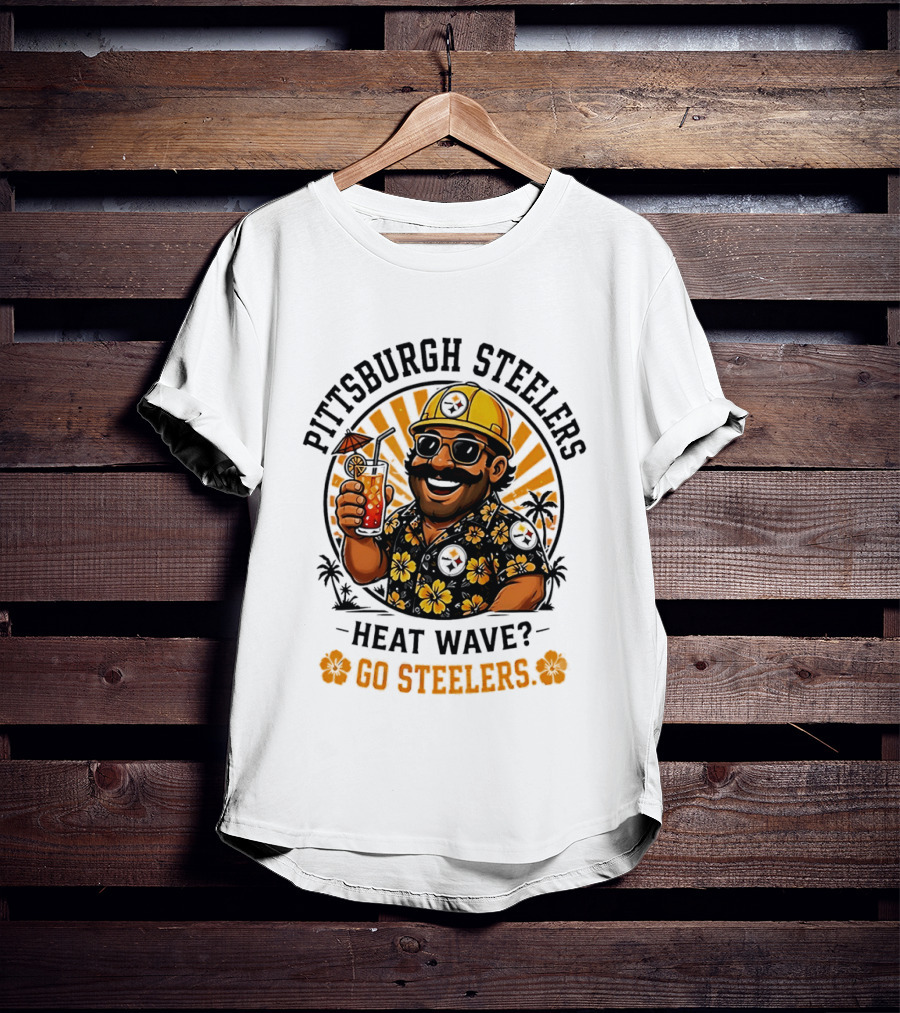 Pittsburgh Steelers Heat Wave Go Steelers Hawaiian Tropical Vibe T-Shirt