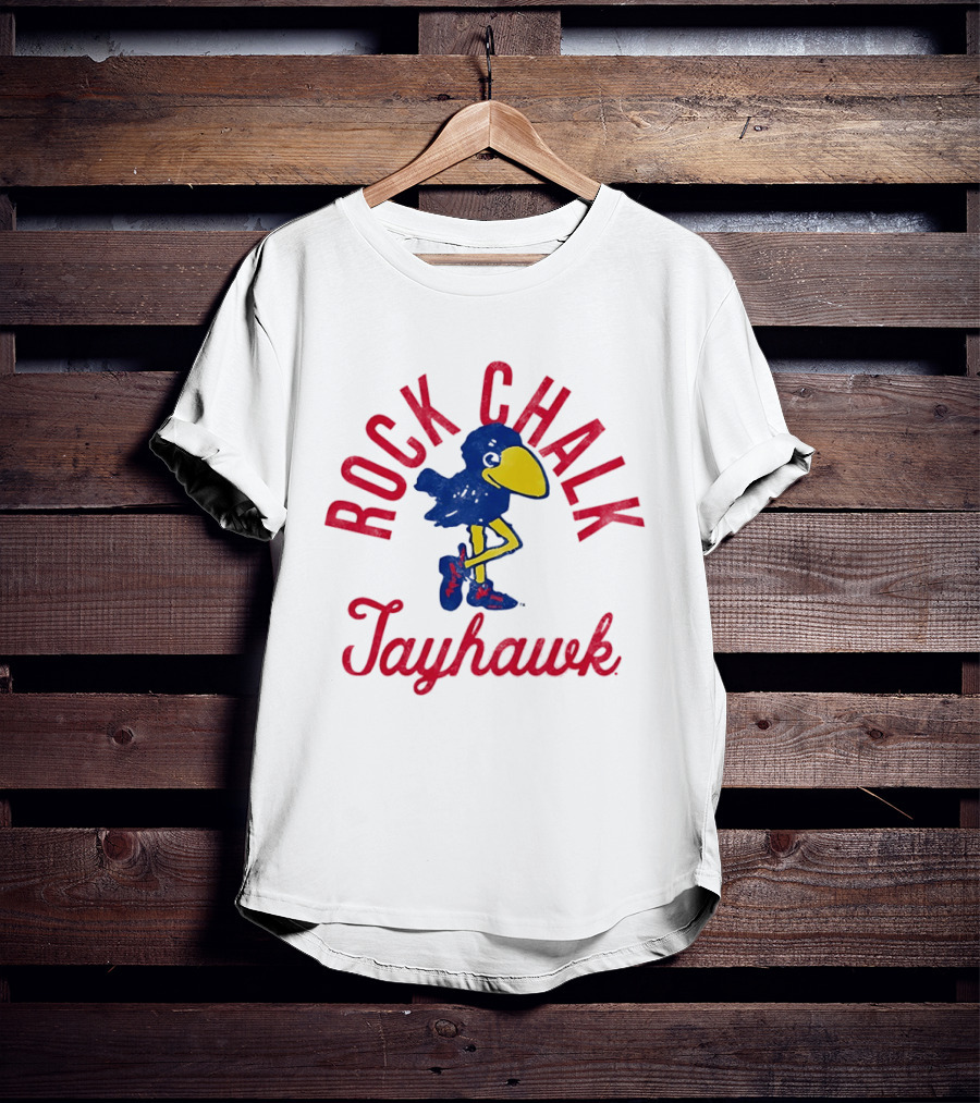 Rock Chalk Jayhawk Kansas Jayhawks Vintage Team Spirit T-Shirt