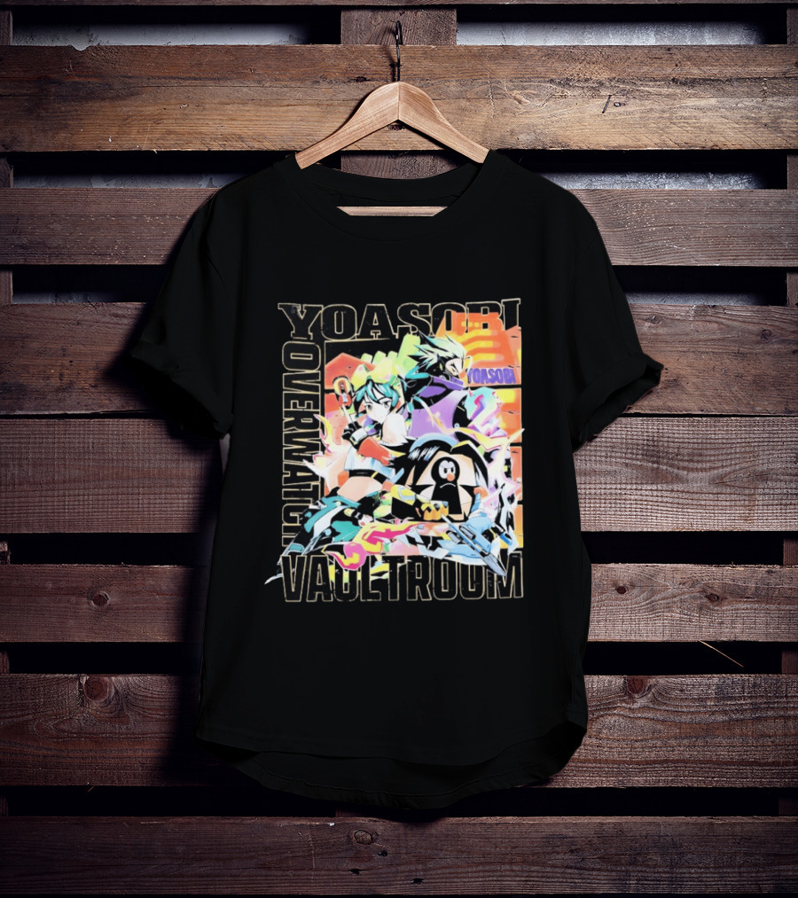 Yoasobi Over Vaultroom Kiriko Genji Pachimari Anime T-Shirt