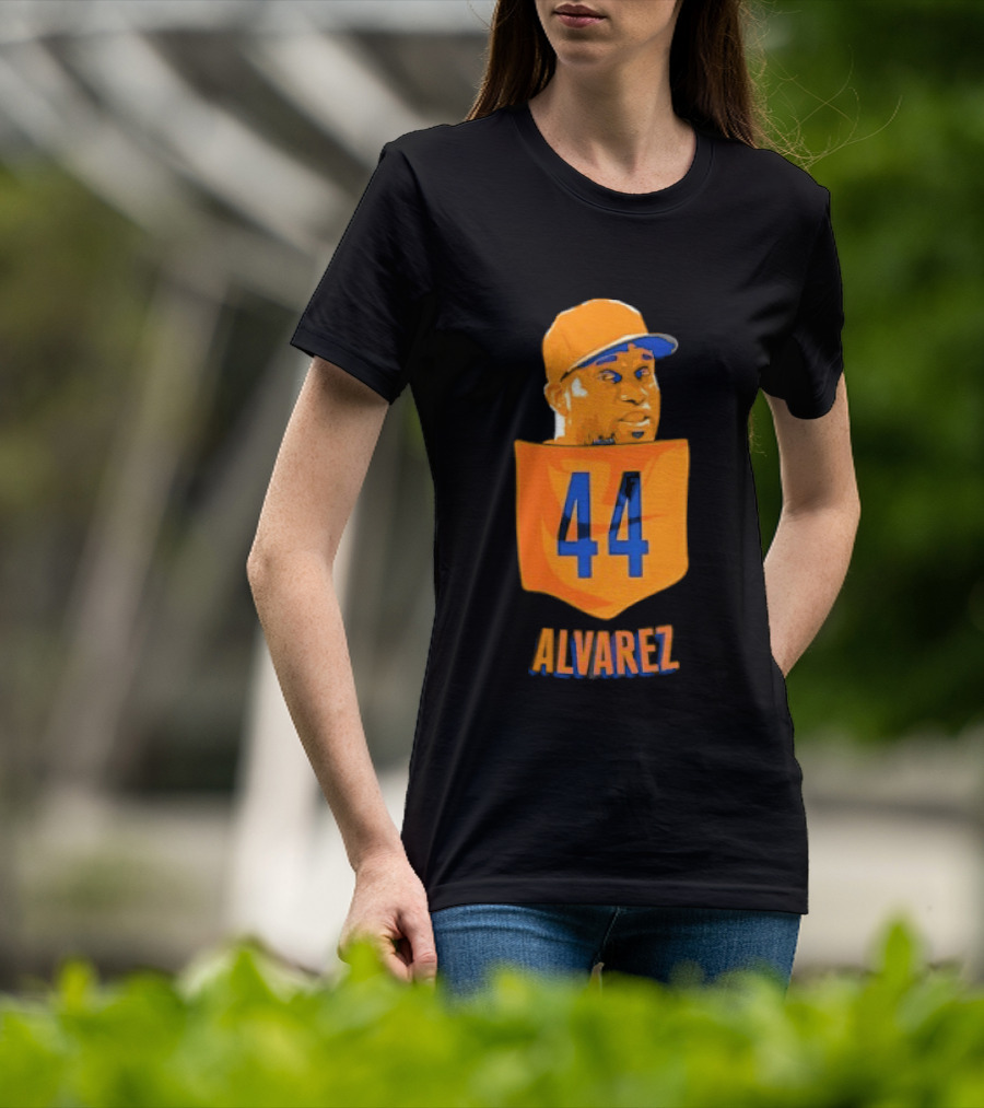 Yordan Alvarez 44 Houston Astros Baseball MLB Pocket Player T-Shirt