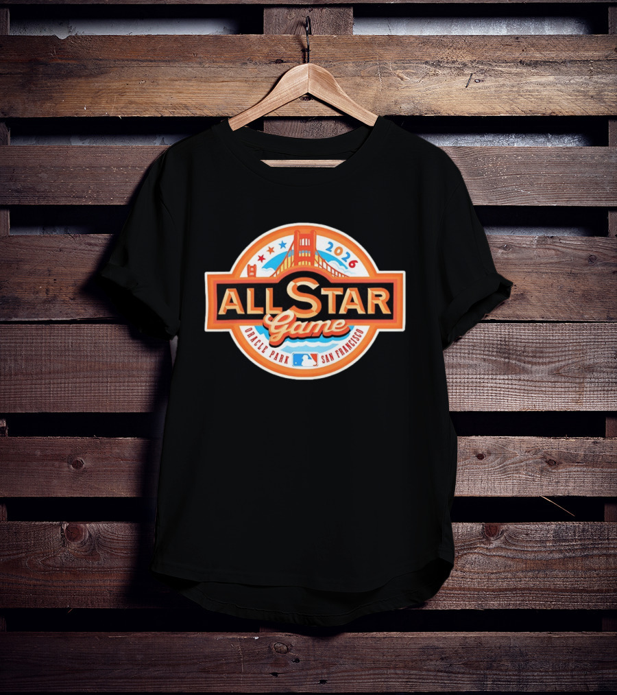 2026 MLB All Star Game Oracle Park San Francisco Golden Gate Bridge T-Shirt