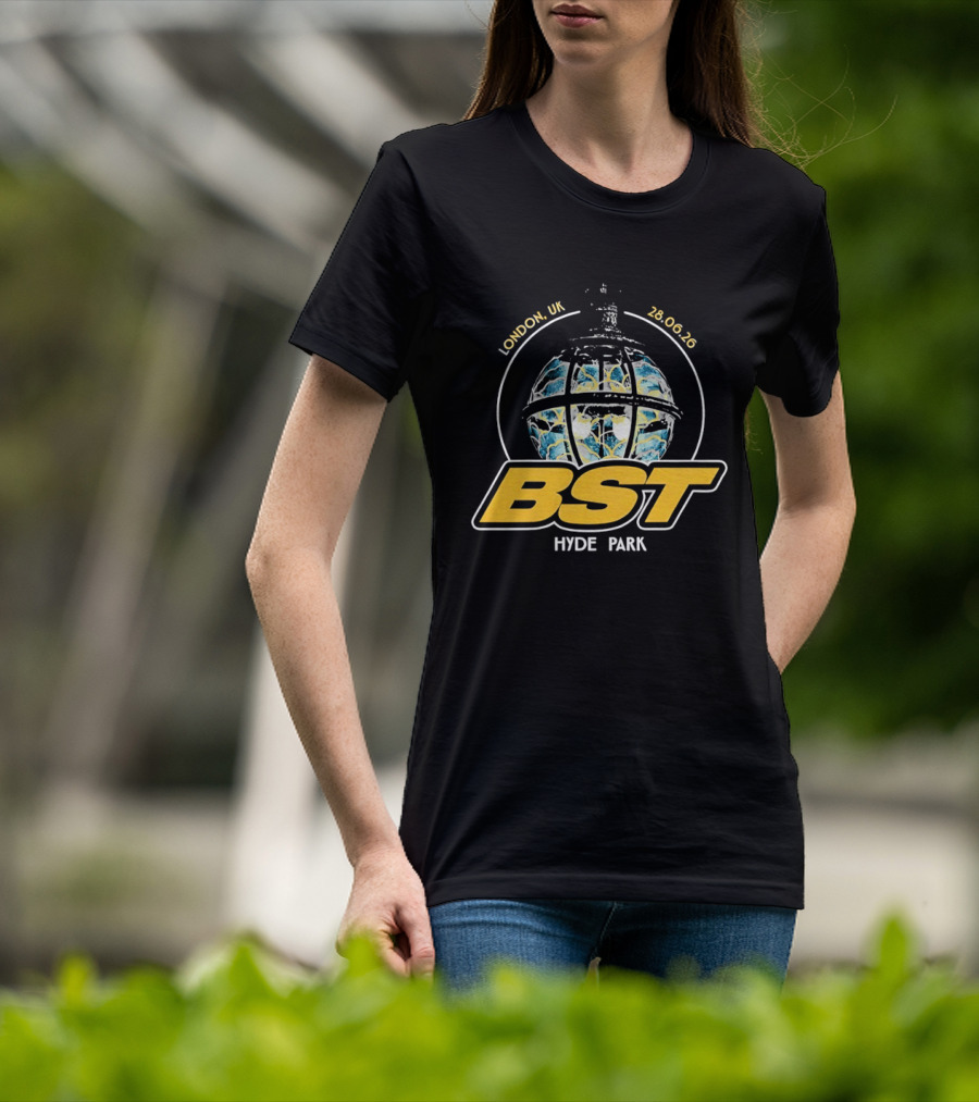 BST Hyde Park Festival London UK 28 June 2026 Globe Design Ateez Event T-Shirt