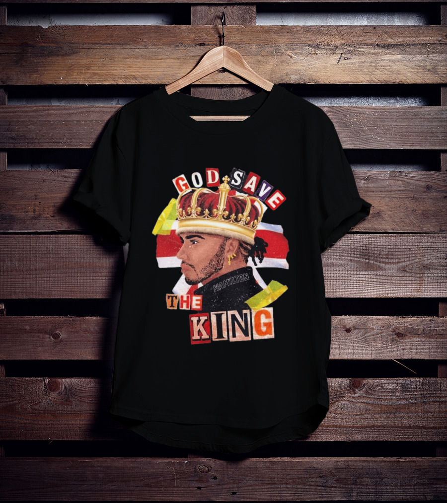 God Save The King Lewis Hamilton Crowned British Champion T-Shirt