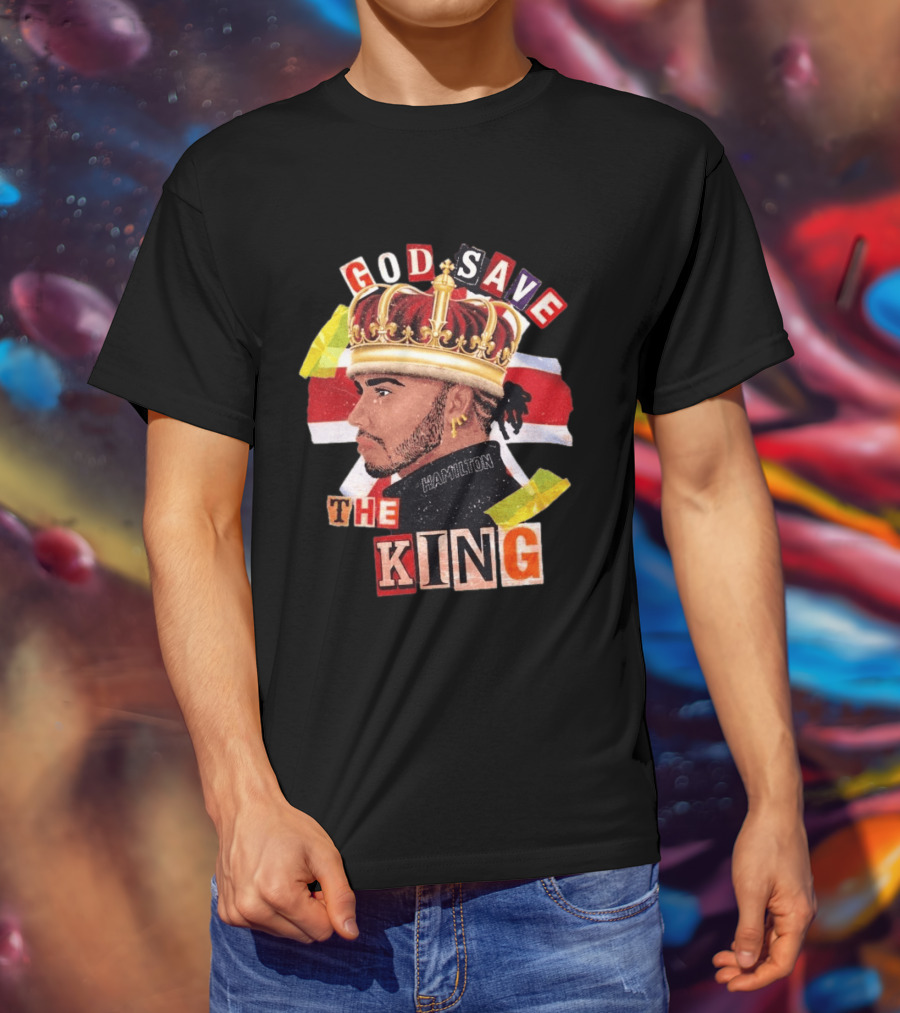 God Save The King Lewis Hamilton Crowned British Champion T-Shirt