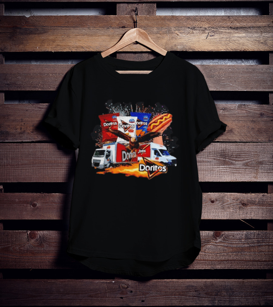 Doritos Hotdog Eagle Truck Fireworks Snack Explosion T-Shirt