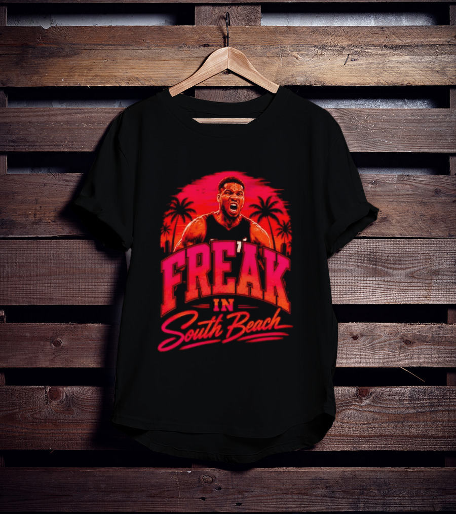 Freak Giannis Antetokounmpo In South Beach Miami Basketball T-Shirt