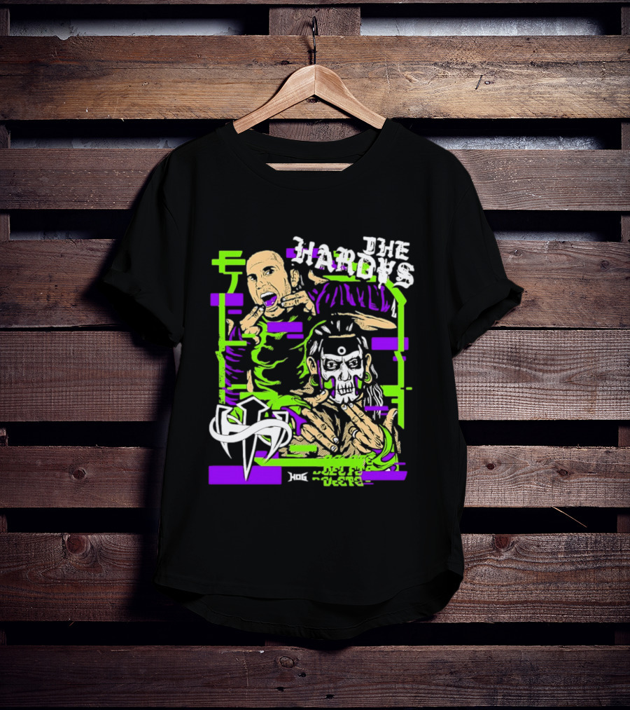 The Hardys Jeff Hardy Matt Hardy WWE Neon T-Shirt