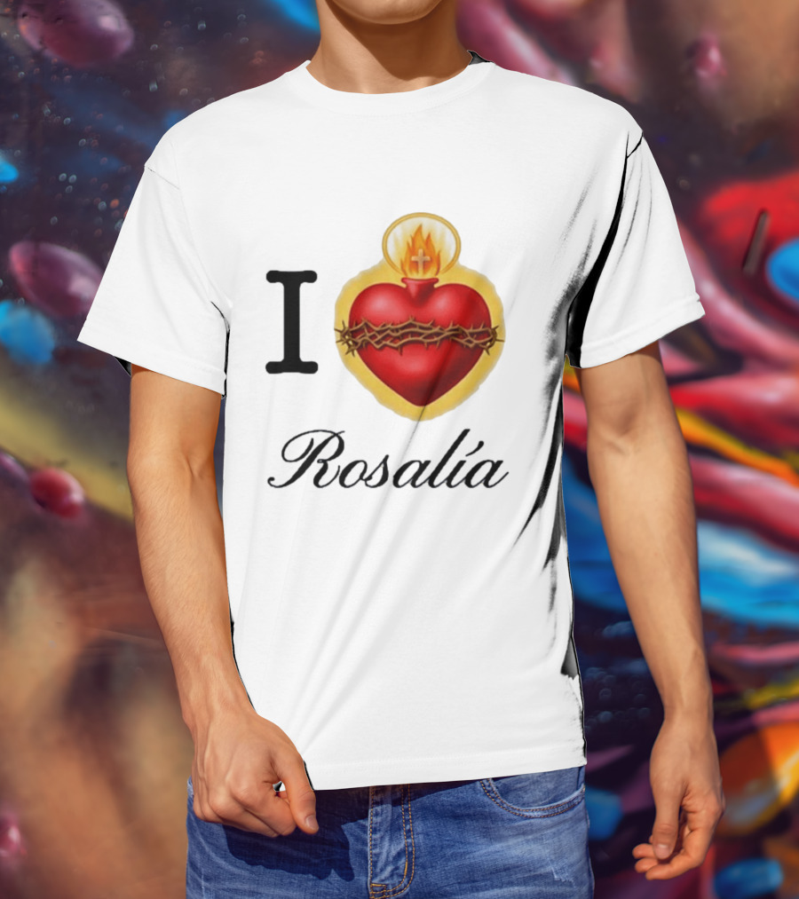 I Love Rosalía Sacred Heart T-Shirt