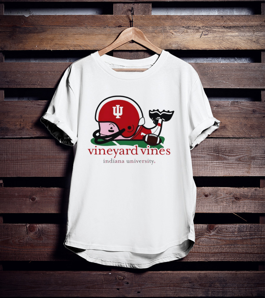 Indiana Hoosiers Football Whale Vineyard Vines Indiana University T-Shirt