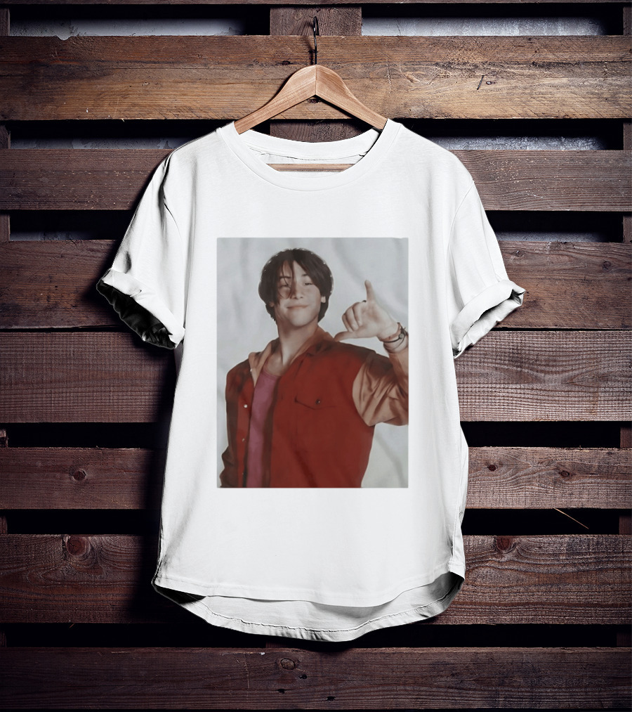 Keanu Reeves Hang Loose 90s Vintage Style Nostalgia Iconic Gesture T-Shirt
