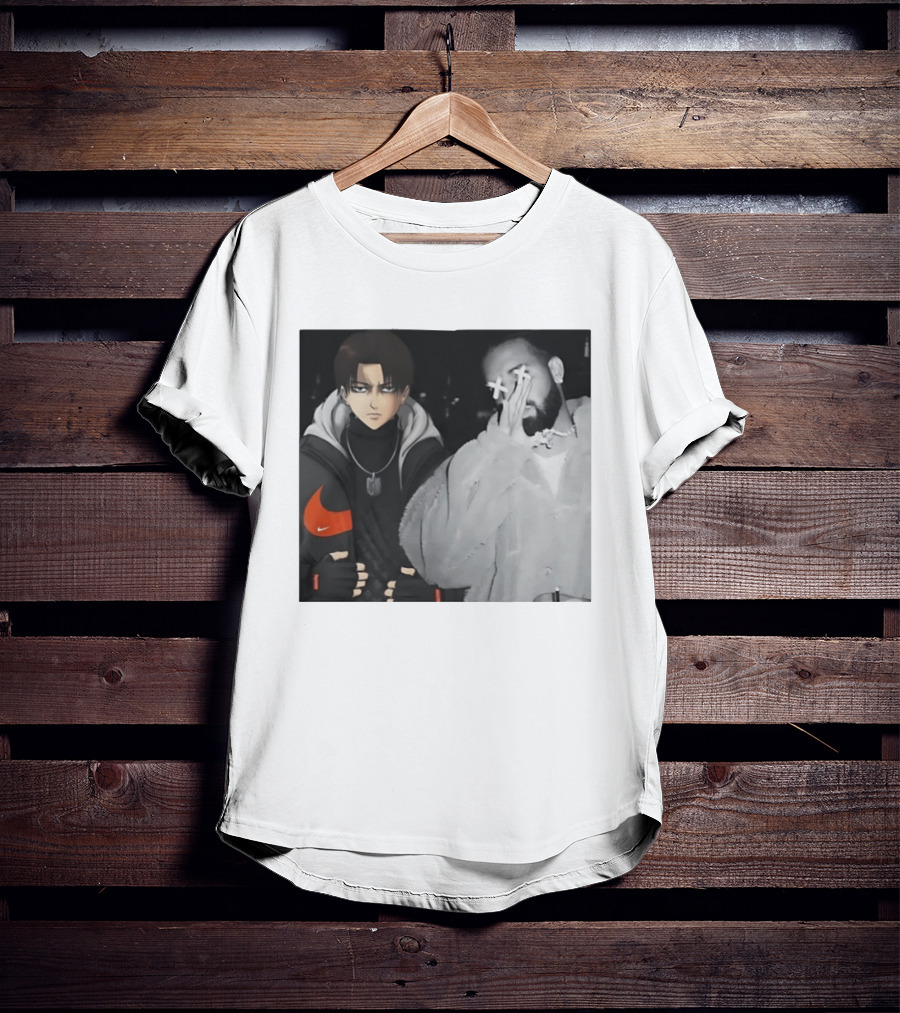 Levi Ackerman Nike Puffer Jacket Drake Crossover Fashion T-Shirt