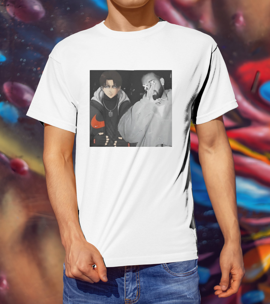 Levi Ackerman Nike Puffer Jacket Drake Crossover Fashion T-Shirt