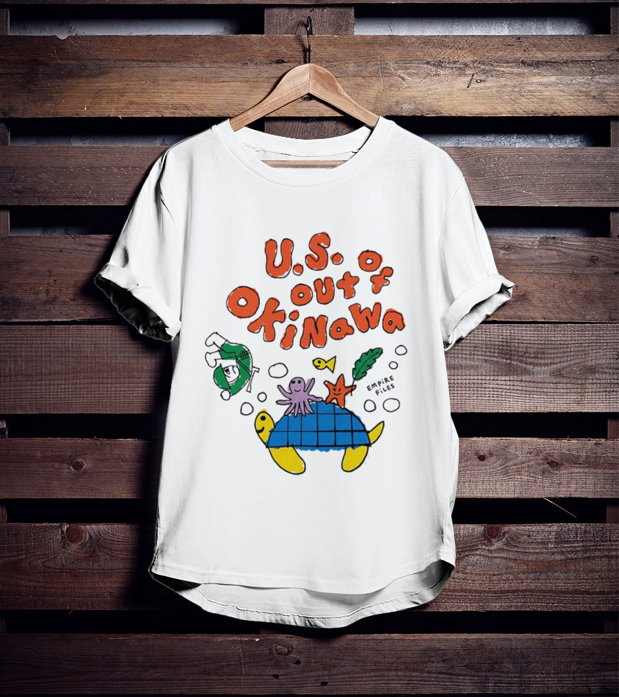 Empire Files U.S. Out Of Okinawa Turtle Octopus T-Shirt