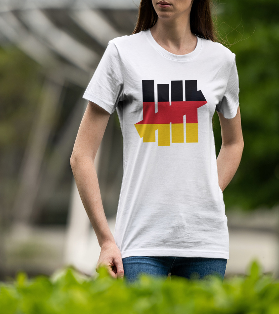 Germany Flag Undefeated Tally Marks Black Red Gold T-Shirt