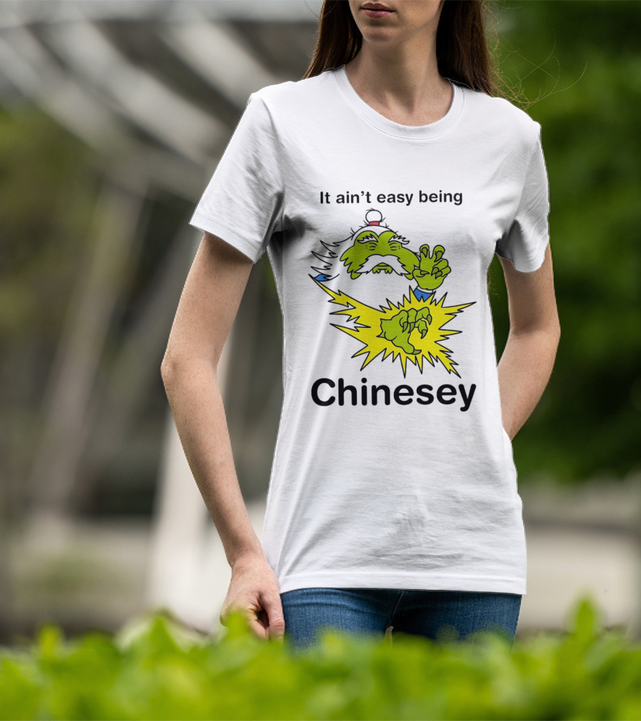 It Ain't Easy Being Chinesey Green Creature Martial Arts T-Shirt