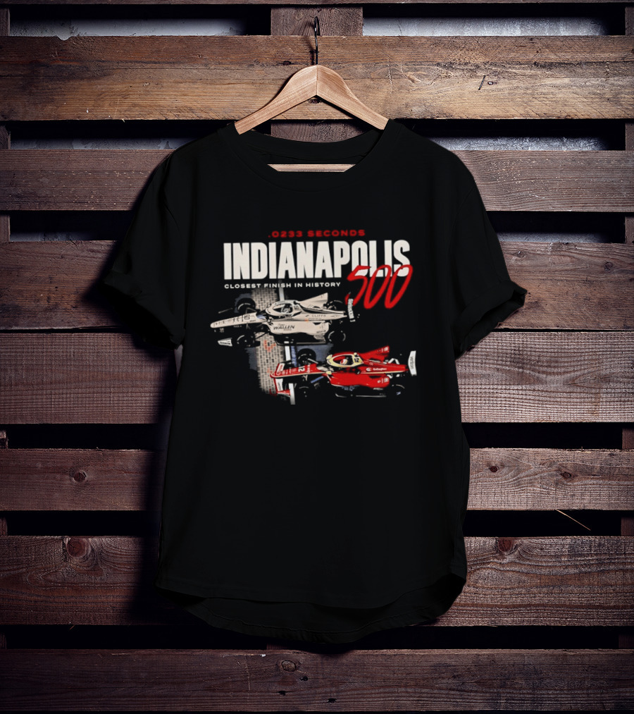 0233 Seconds Indianapolis 500 Closest Finish In History 2026 T-Shirt