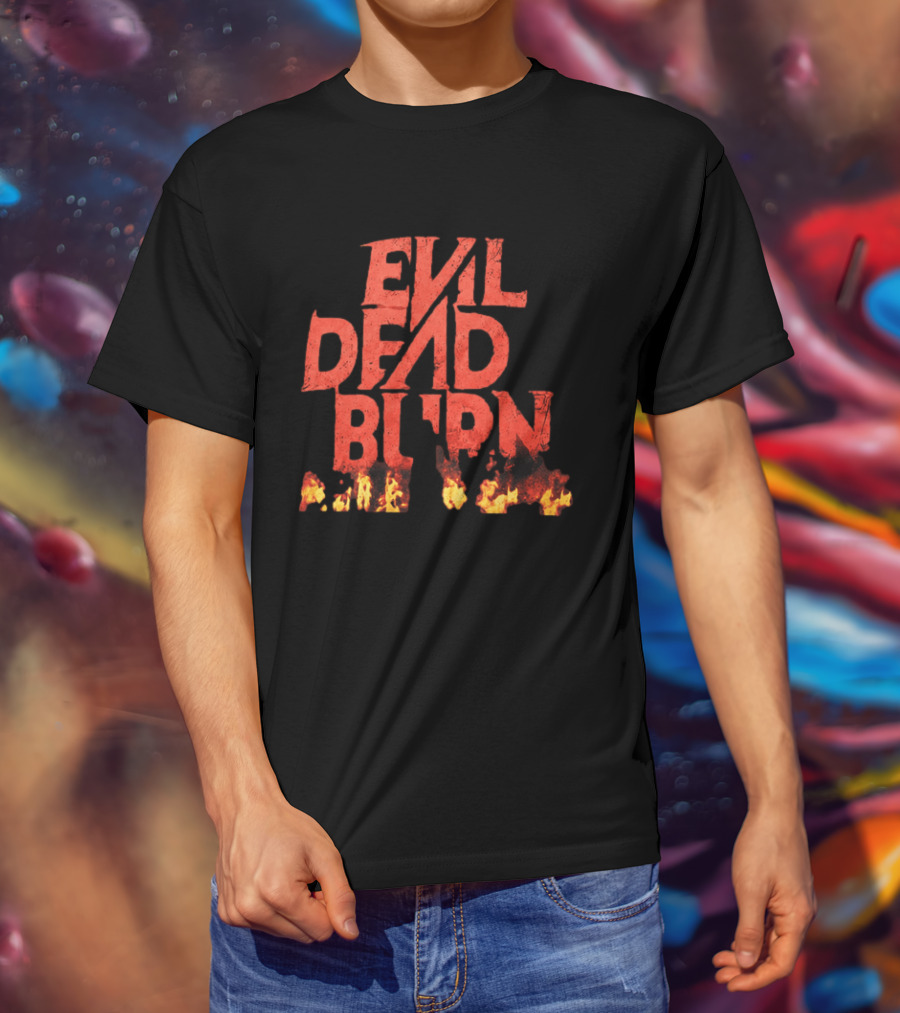 2026 Souheila Yacoub Evil Dead Burn Movie Fire Letters T-Shirt