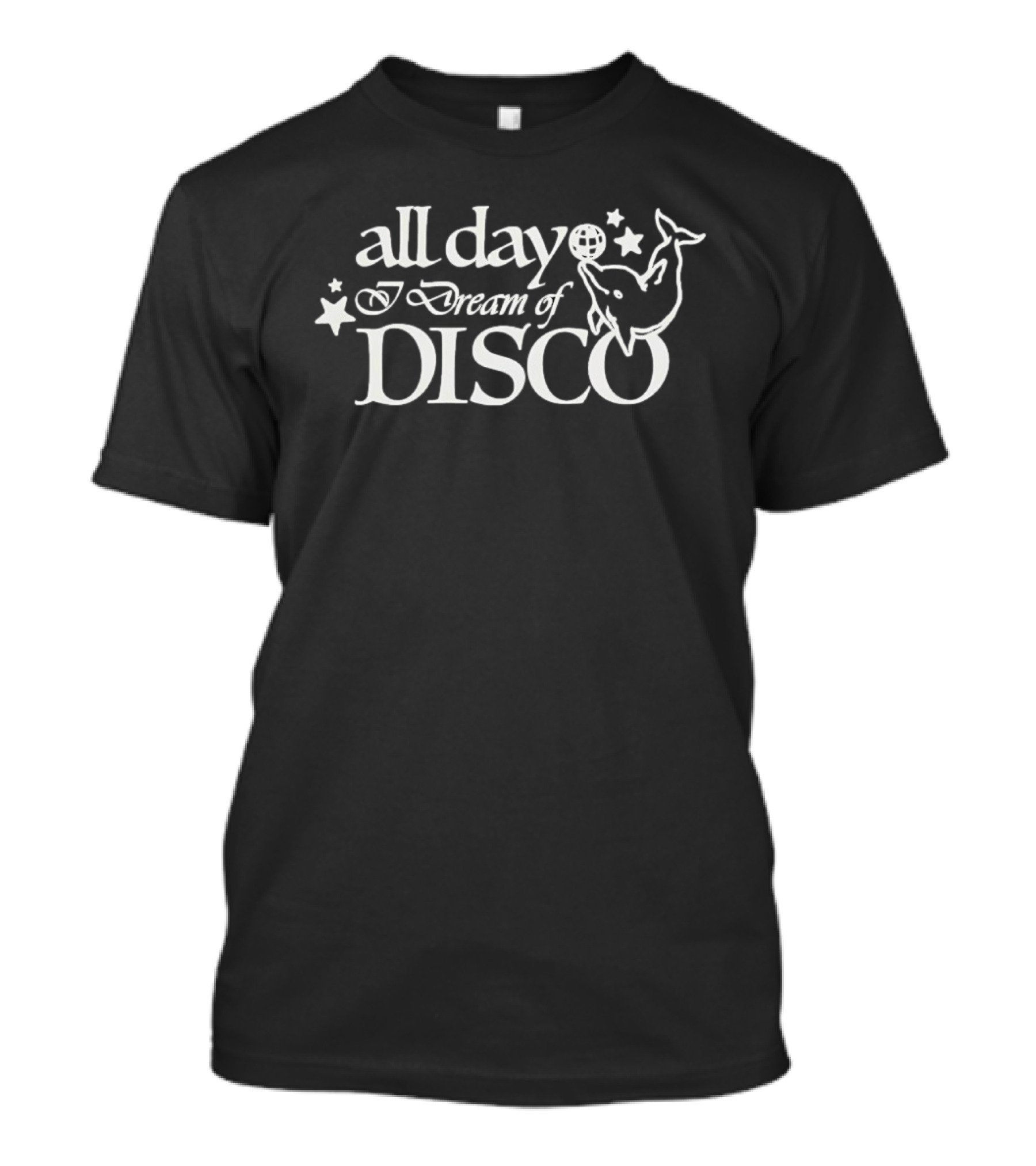 All Day I Dream Of Disco Dolphin Stars T-Shirt