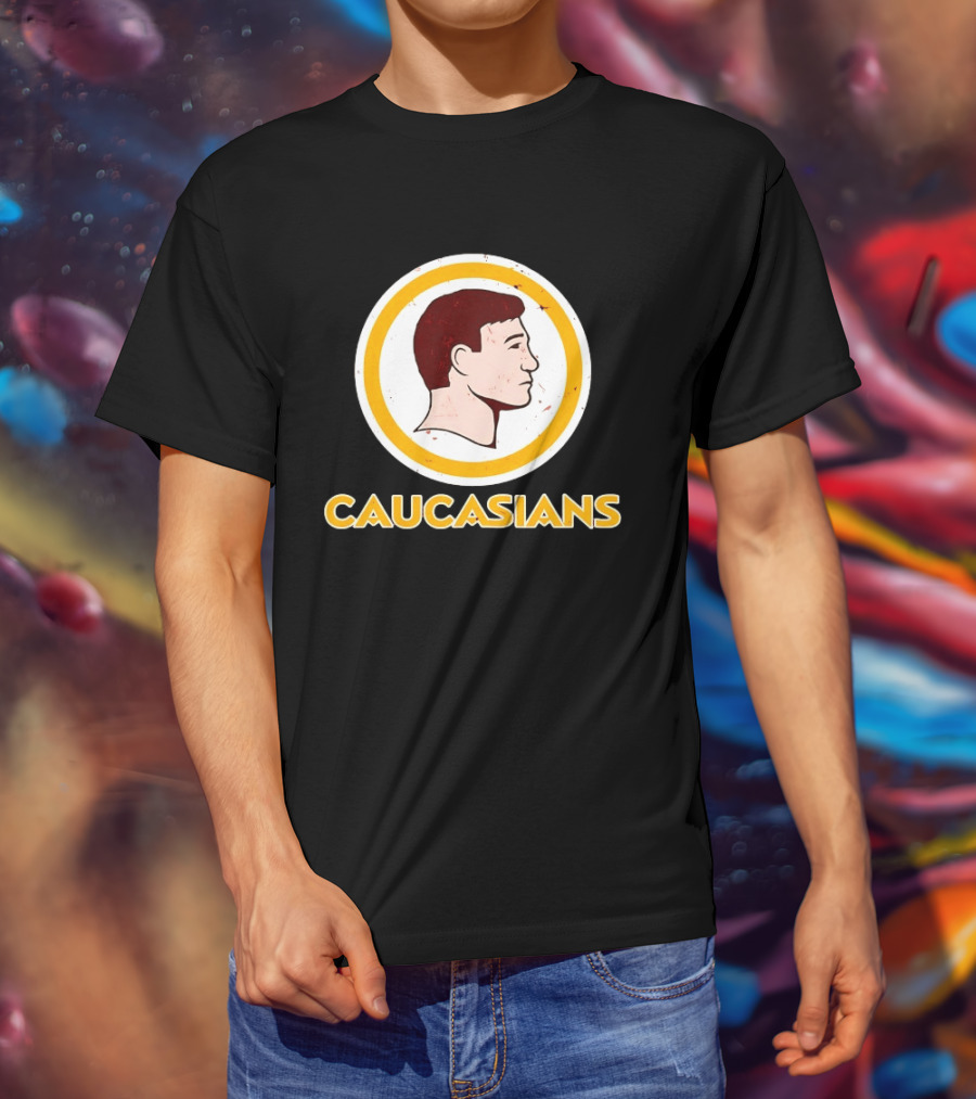 Caucasians Satire Humor Sports Team T-Shirt