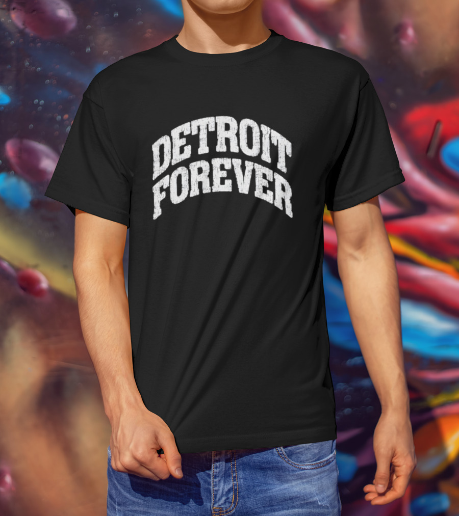 Detroit Forever 2026 Vintage Style Arch T-Shirt
