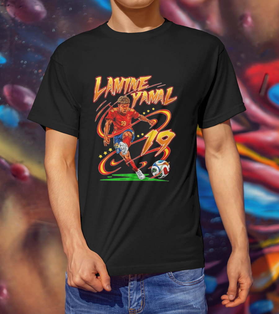 Lamine Yamal Spain National Football Team 19 Soccer Star T-Shirt