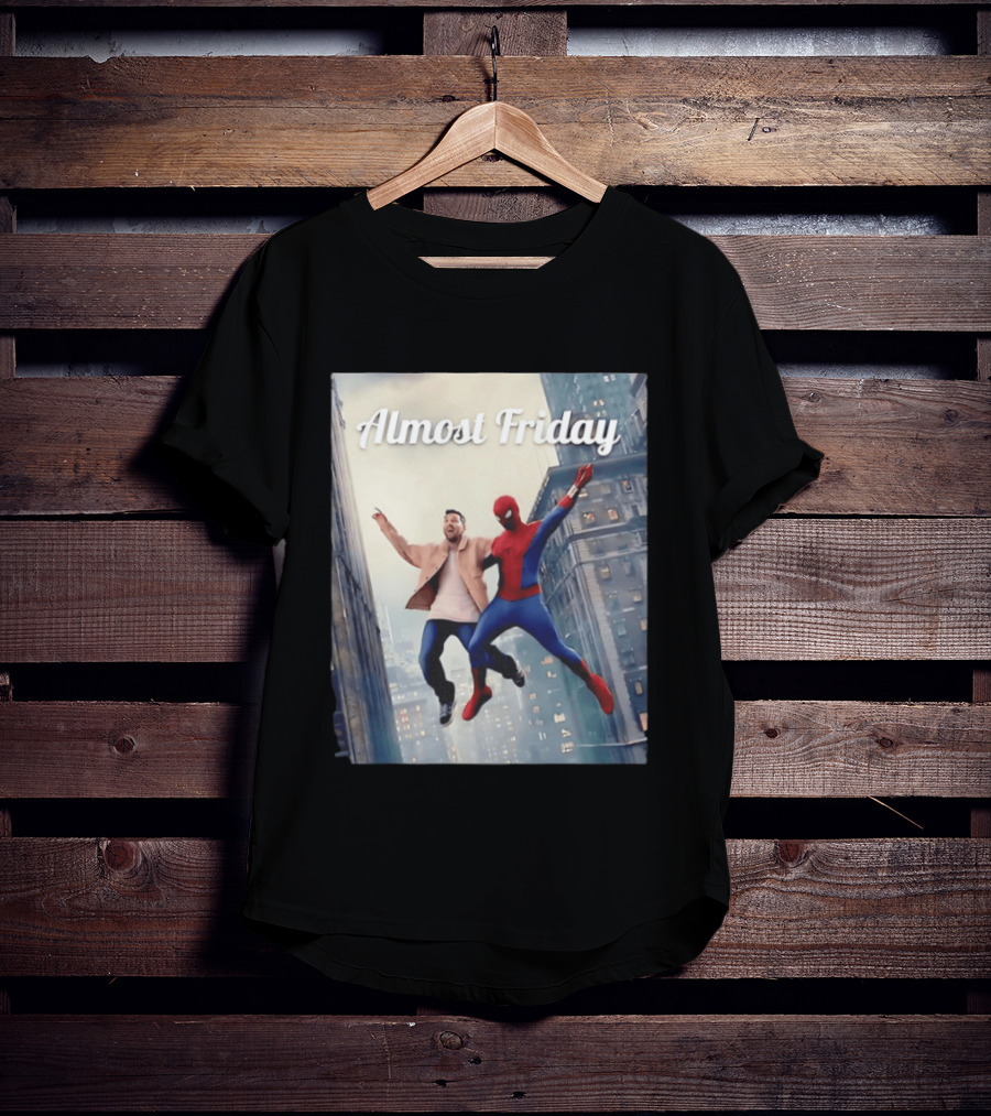 Almost Friday Lionel Messi Spider Man Cityscape Adventure T-Shirt