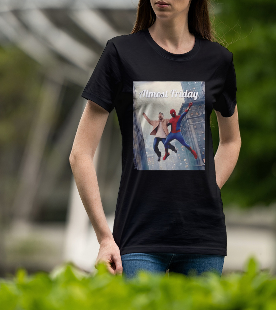 Almost Friday Lionel Messi Spider Man Cityscape Adventure T-Shirt