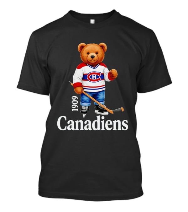 Montreal Canadiens 1909 Bear Hockey T-Shirt
