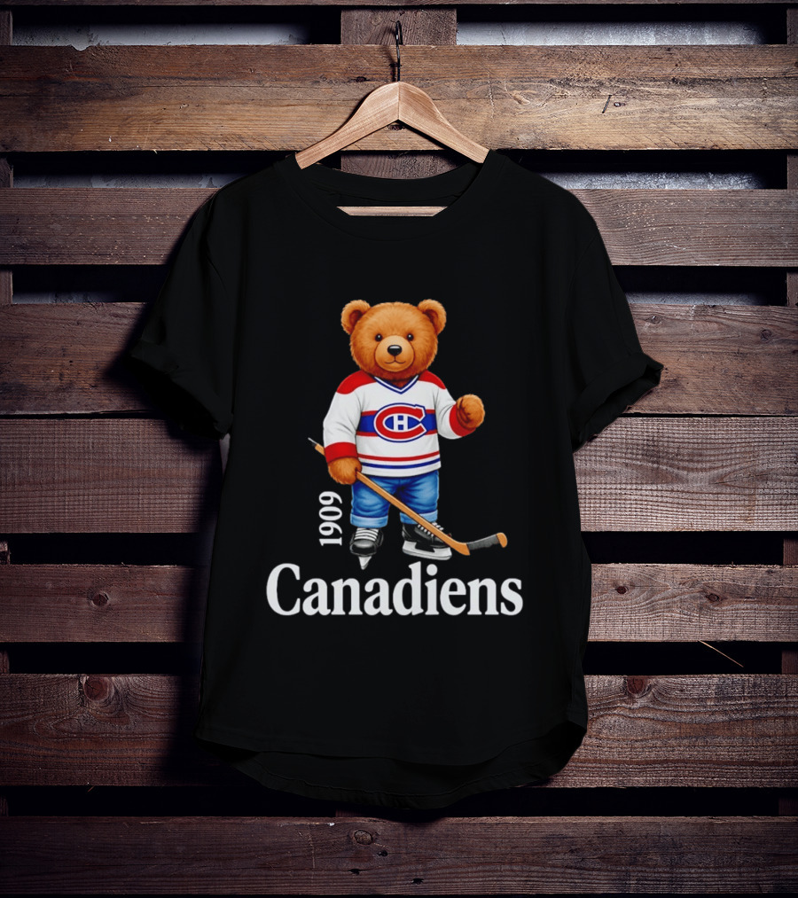 Montreal Canadiens 1909 Bear Hockey T-Shirt