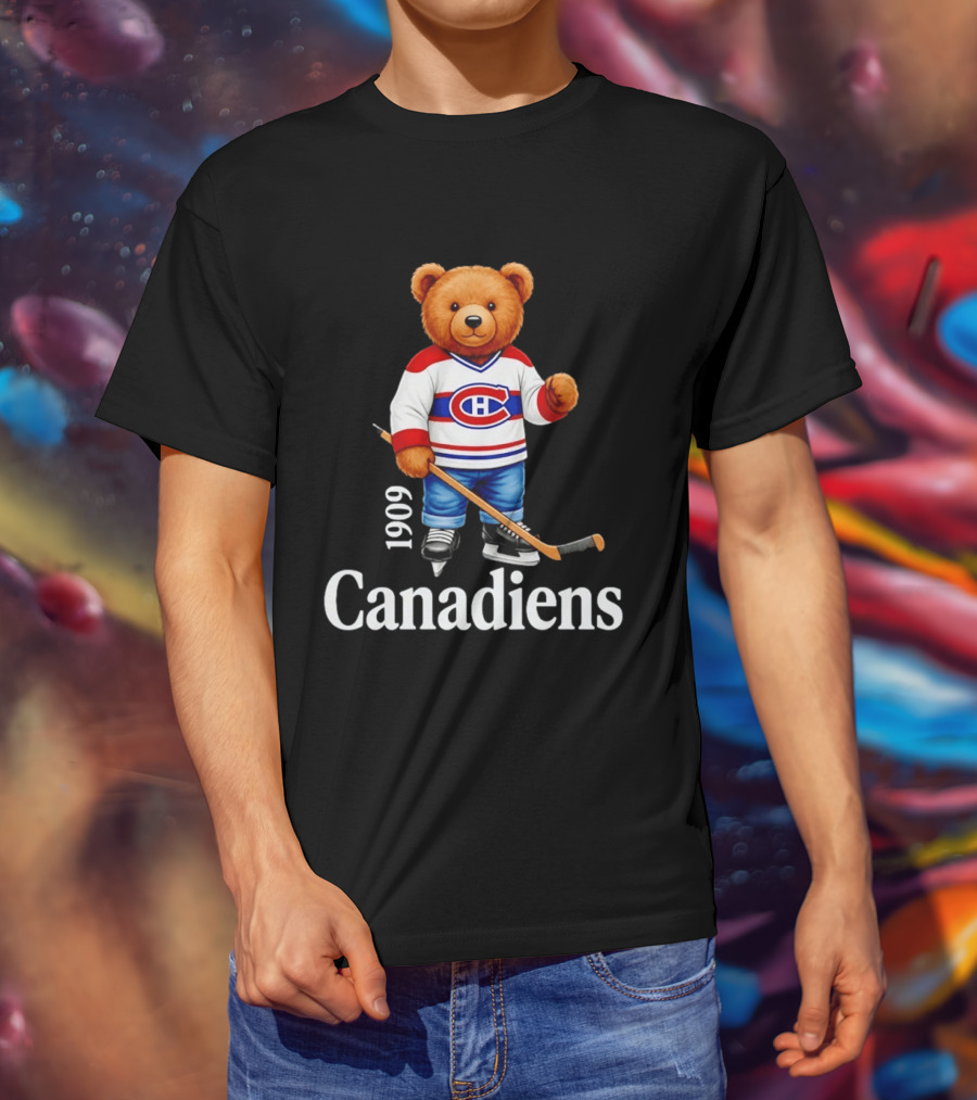 Montreal Canadiens 1909 Bear Hockey T-Shirt